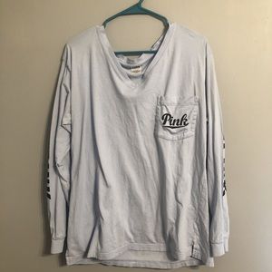 PINK long sleeve, light blue